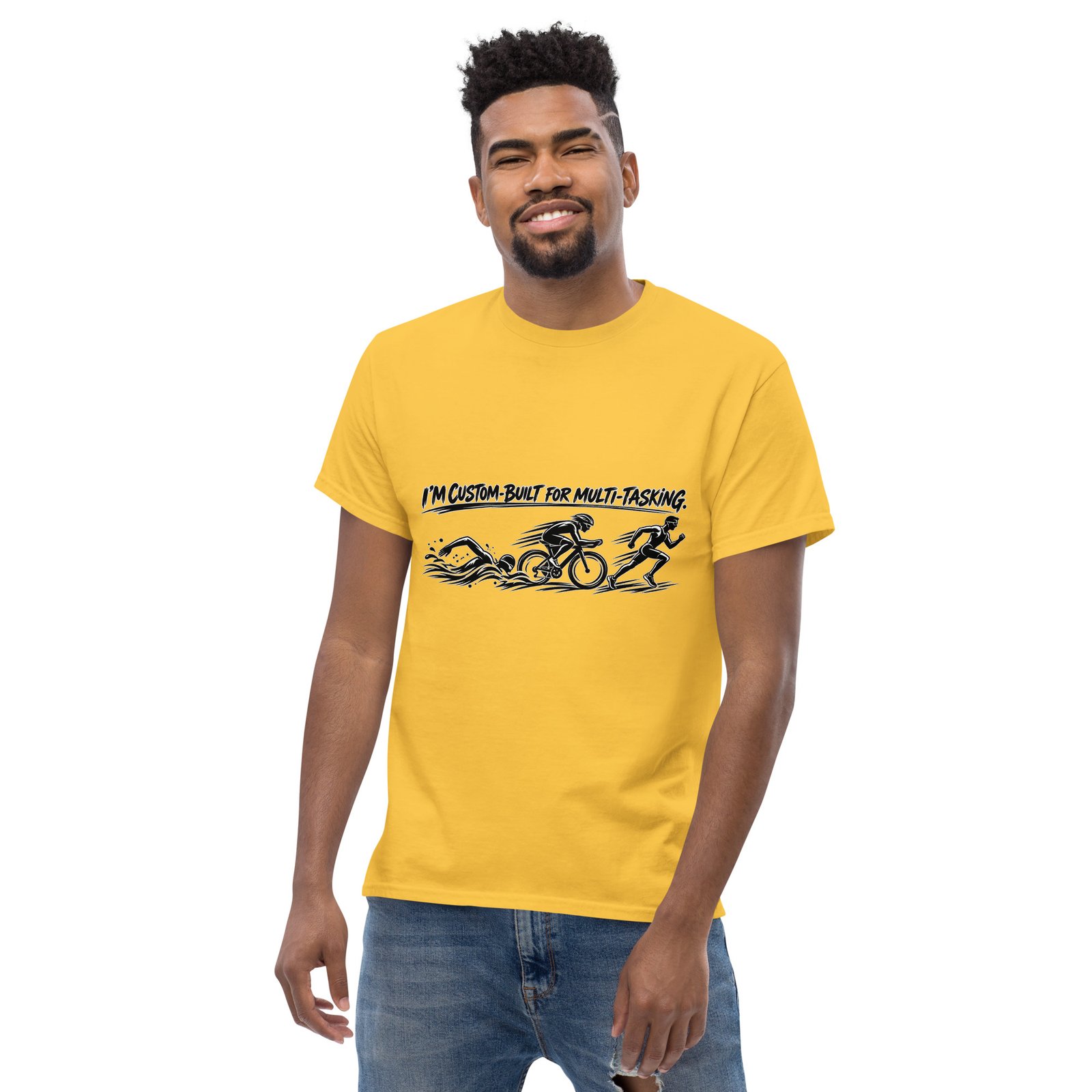 Multi-tasking Premium Unisex classic tee, Light - Image 64