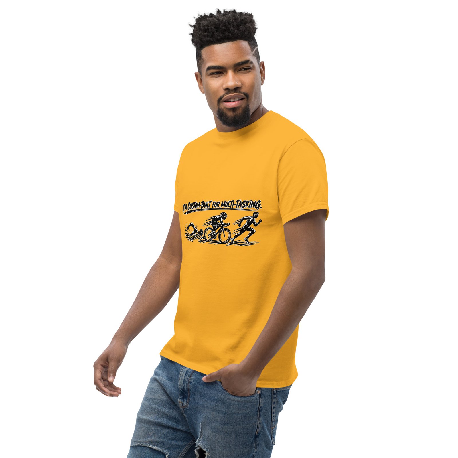 Multi-tasking Premium Unisex classic tee, Light - Image 32