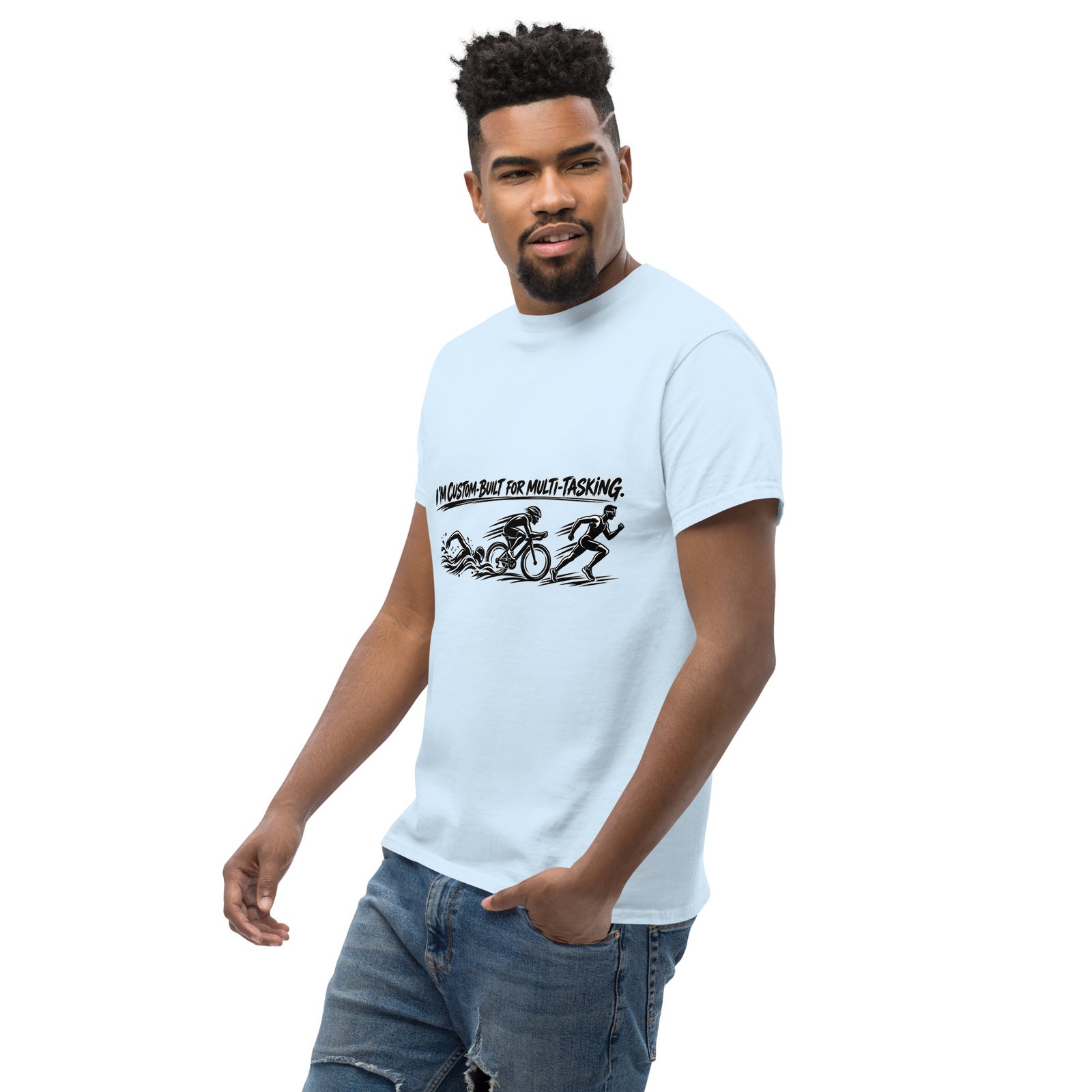 Multi-tasking Premium Unisex classic tee, Light - Image 38