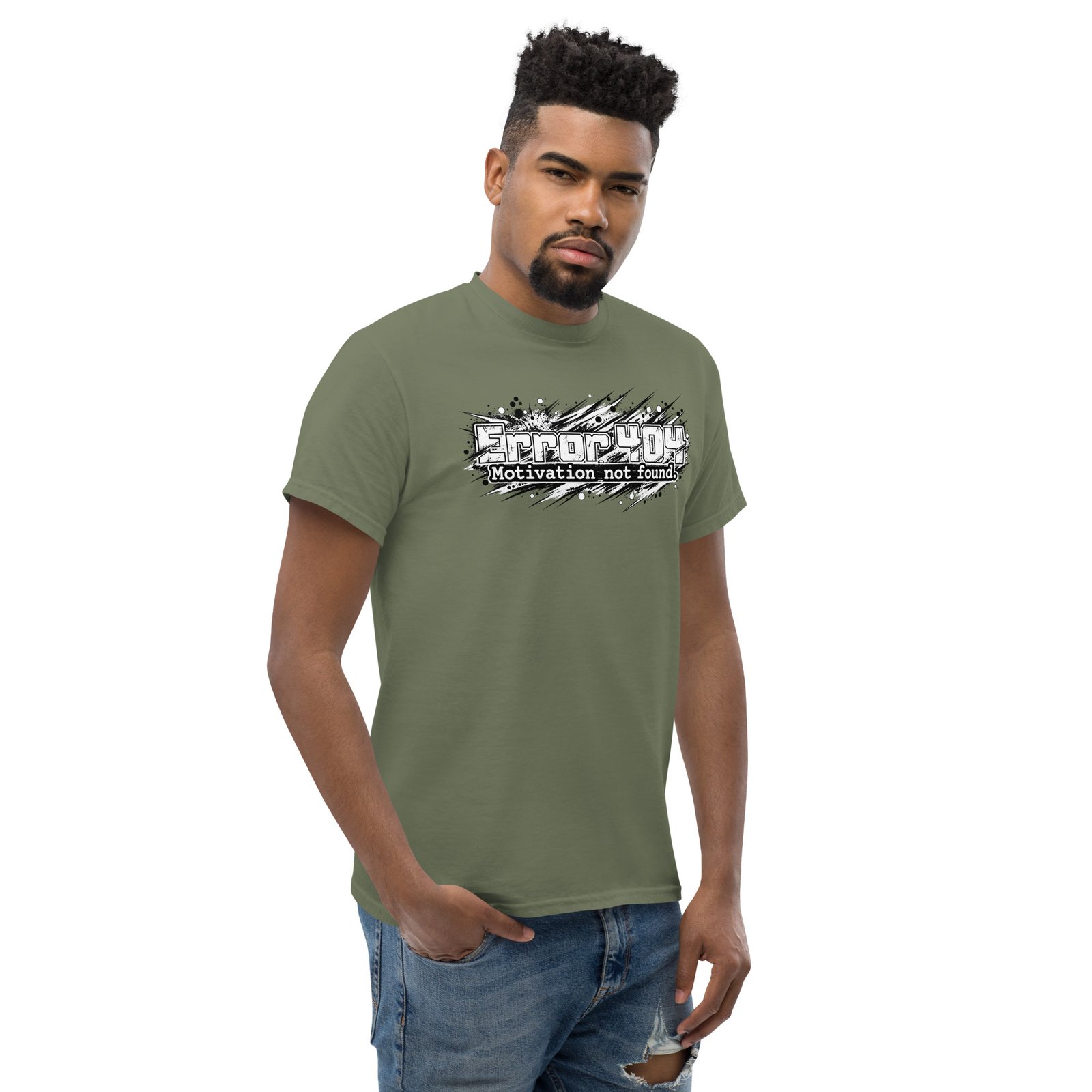 Error 404 Premium Unisex classic tee, Dark - Image 43