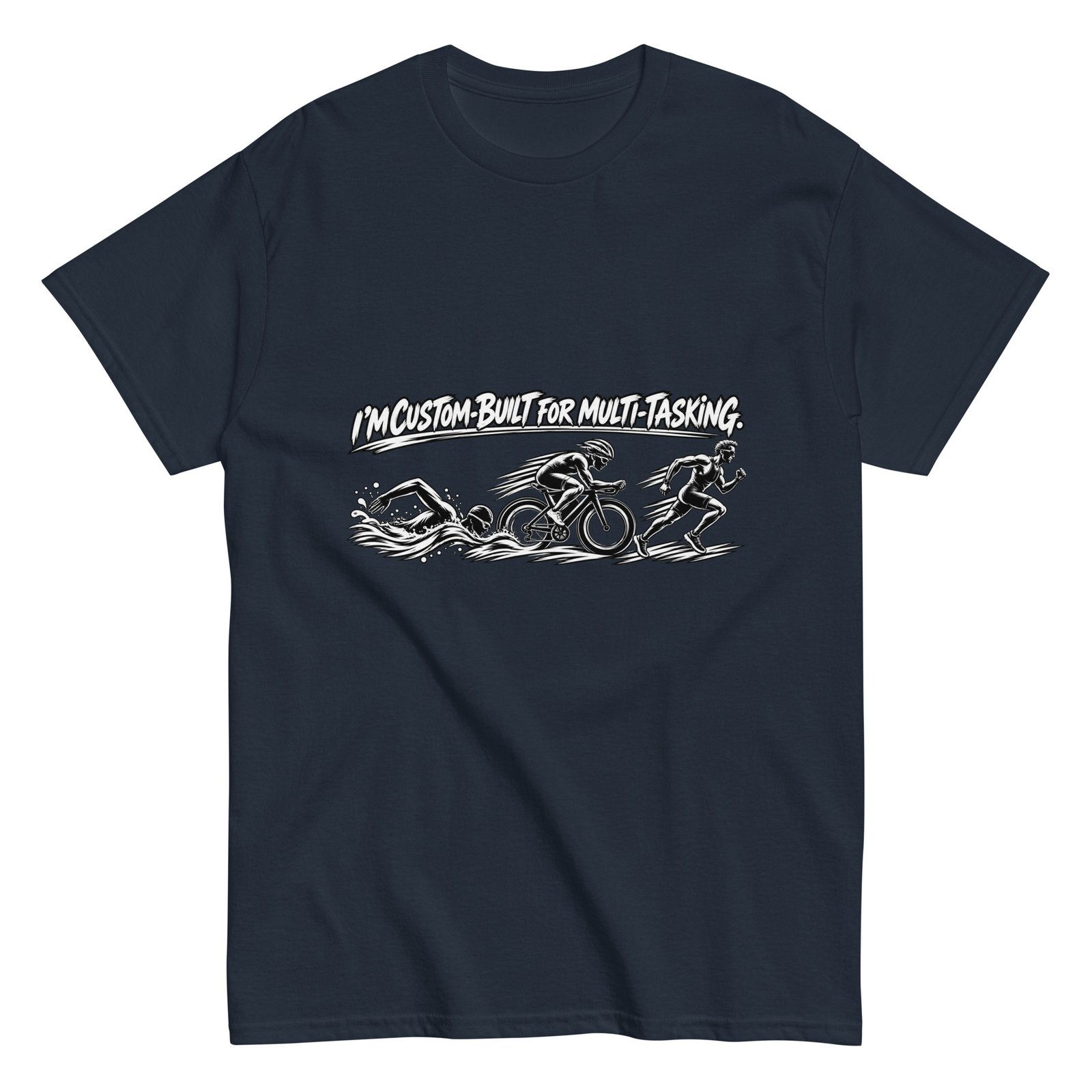 Multi-tasking Premium Unisex classic tee, Dark - Image 11
