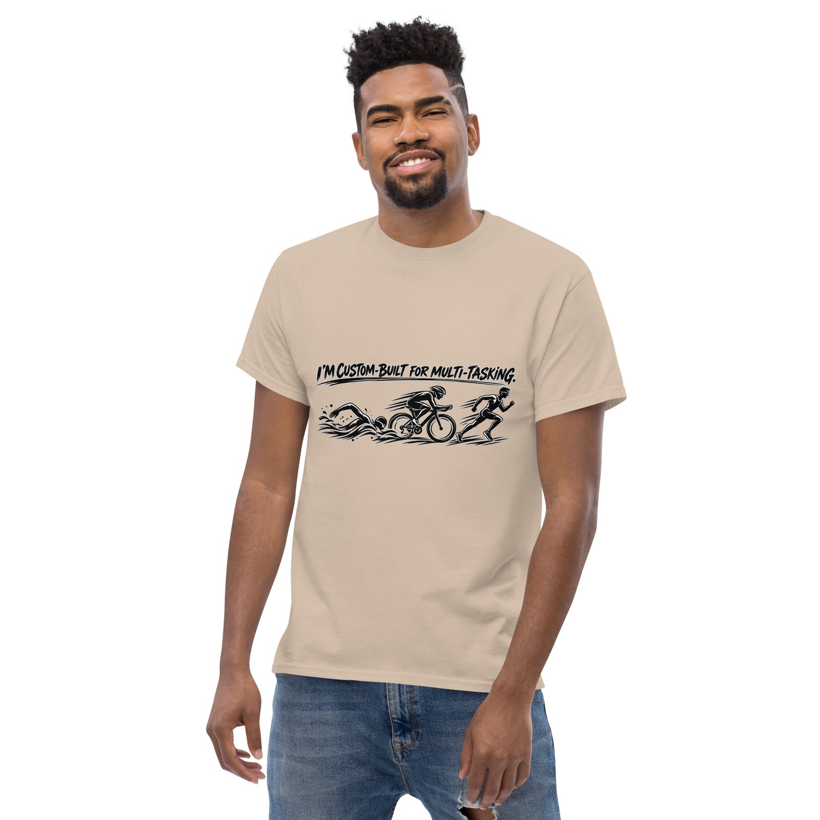 Multi-tasking Premium Unisex classic tee, Light - Image 63