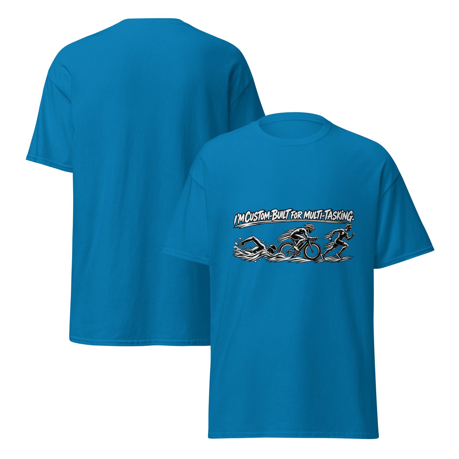 Multi-tasking Premium Unisex classic tee, Dark - Image 5