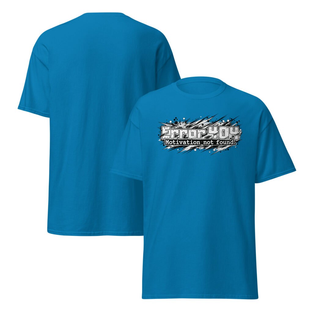 Error 404 Premium Unisex classic tee, Dark