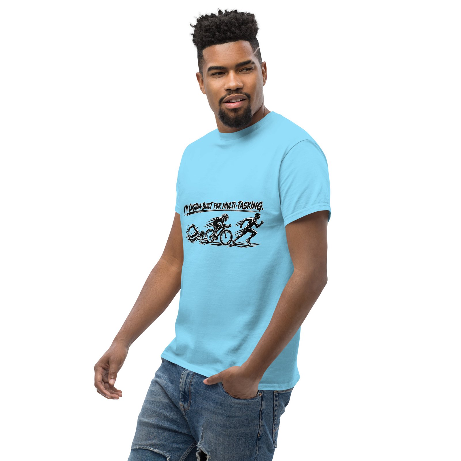 Multi-tasking Premium Unisex classic tee, Light - Image 35