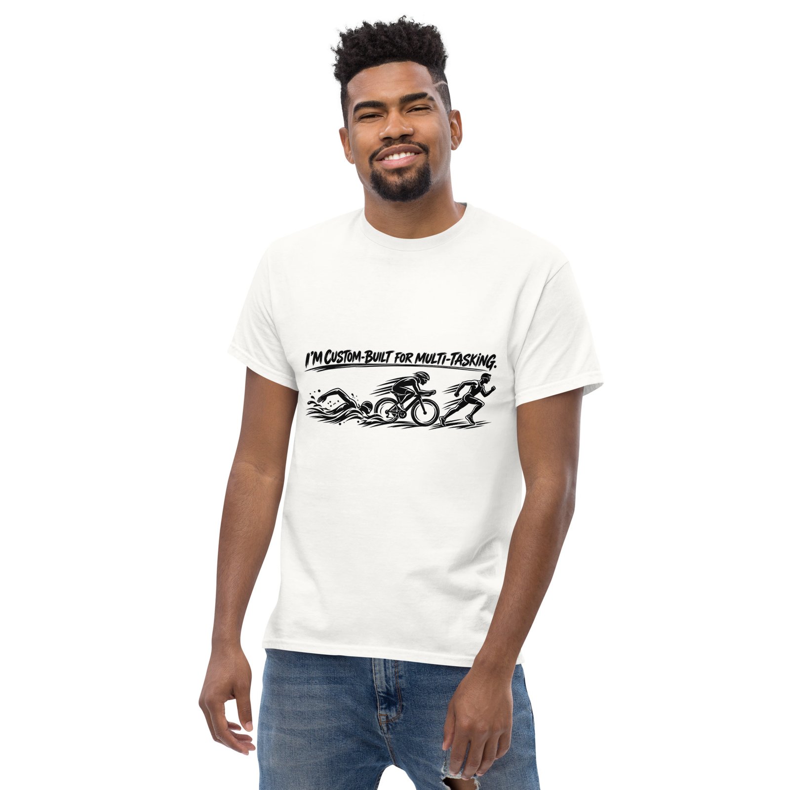 Multi-tasking Premium Unisex classic tee, Light - Image 69