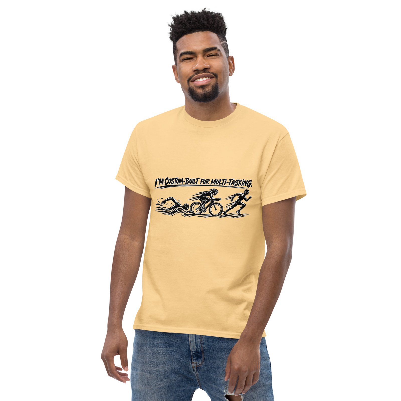 Multi-tasking Premium Unisex classic tee, Light - Image 67