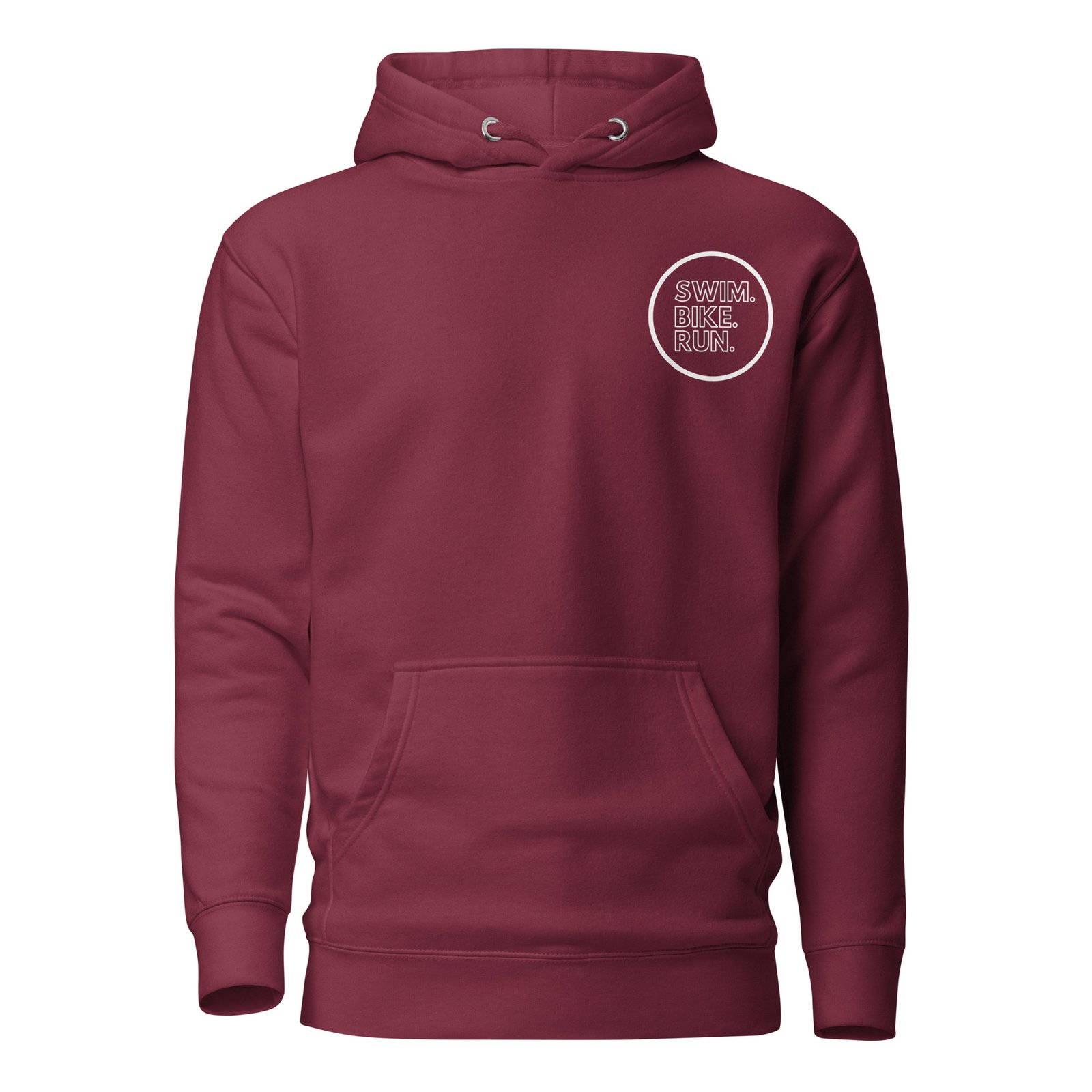 Swim.Bike.Run Premium Unisex Hoodie, Dark - Image 3