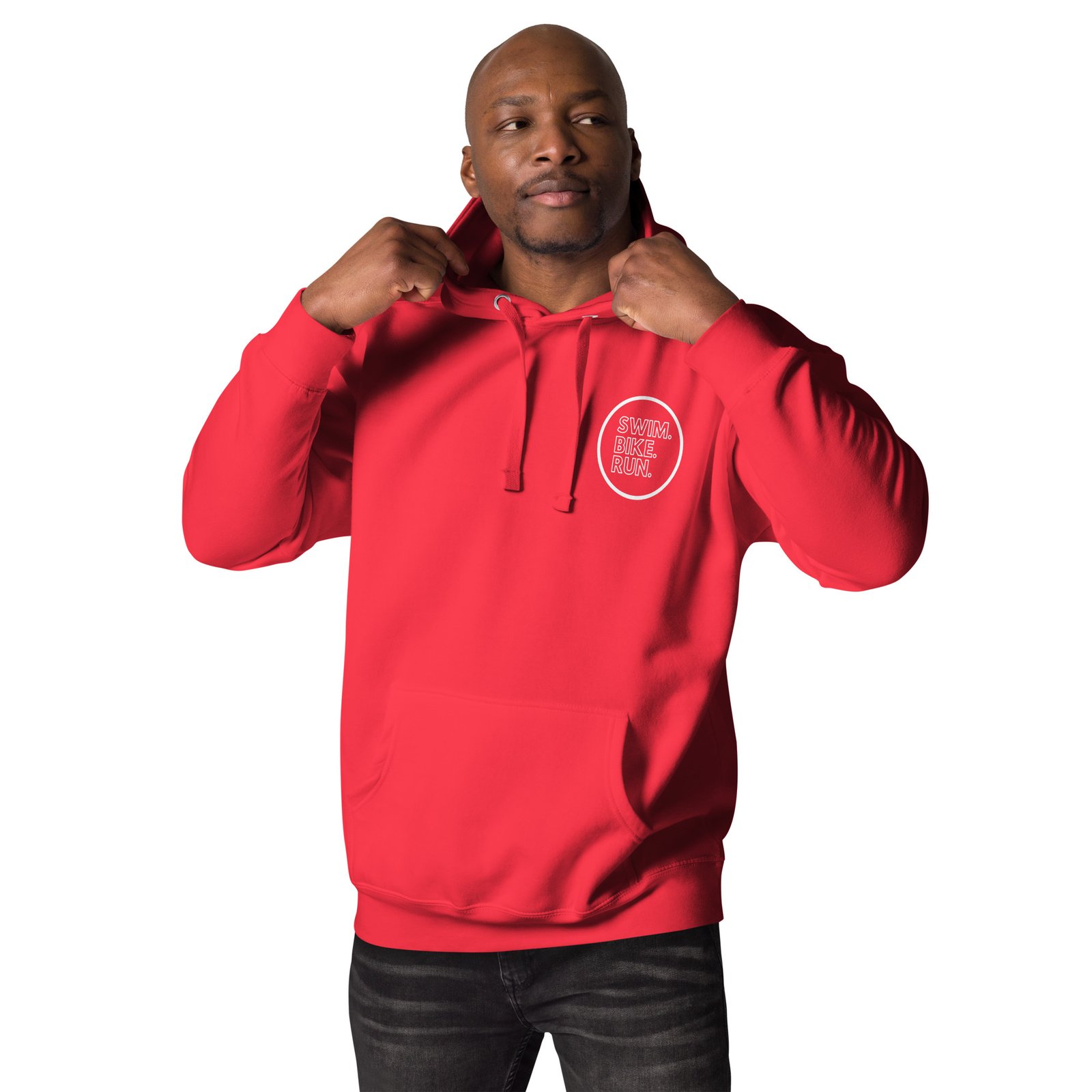 Swim.Bike.Run Premium Unisex Hoodie, Dark - Image 23