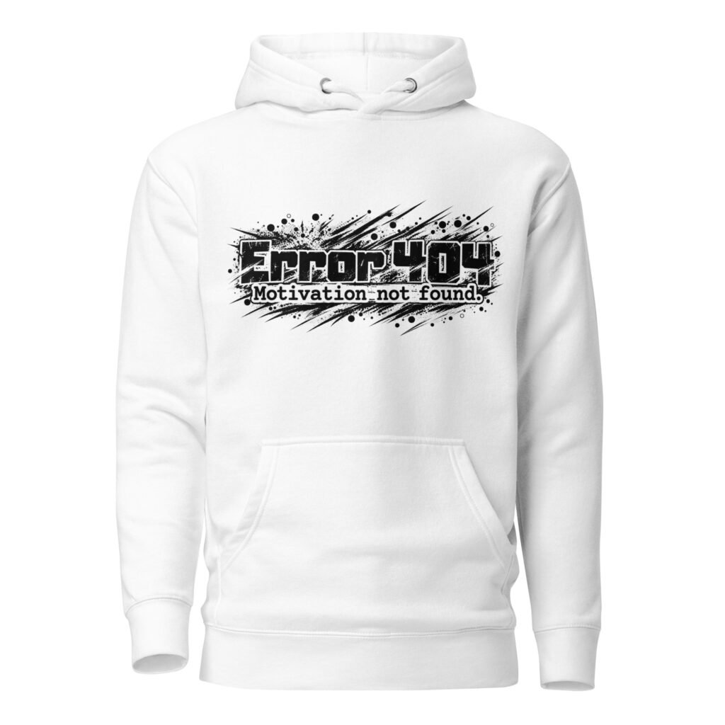 Error 404 Premium Unisex Hoodie, Light
